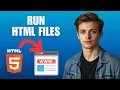 Run HTML Files using Visual Studio Code 2025 Auto-Refresh
