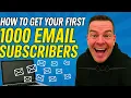 How to Get Your First 1000 Email Subscribers Even if You re Not Techie