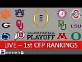 CFP Rankings LIVE - Top 25 Teams In First College Football Playoff Rankings For 2020