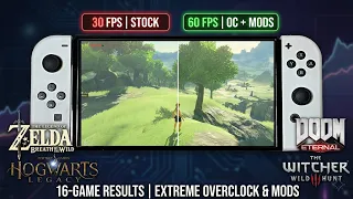 Switch EXTREME Overclocking - 16 Games Tested Graphics Mods 60FPS