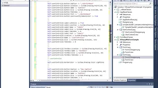 User Control in Visual Studio Form designer