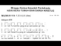 Download Lagu [Edisi Lama] HR TUBUH DAN DARAH KRISTUS - Minggu, 19 Juni 2022 - Mazmur Tanggapan - Tahun C