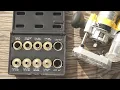 O skool 10 pcs Brass Router Template Bushing Guides Set