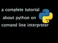 how to program on python using command line interpreter