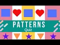 Shape Patterns Quiz Find the next shape in the pattern Preschool Kindergarten Grade1 quiz
