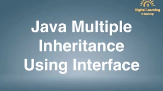 98 Java Multiple Inheritance Using Interface Online Training Download app from below link