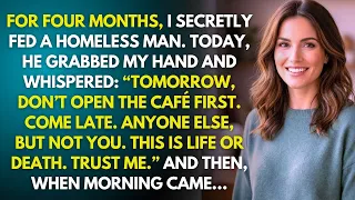 “Don’t Be the One to Open the Café Today,” Whispered the Homeless Man I’d Been Feeding Daily. But...