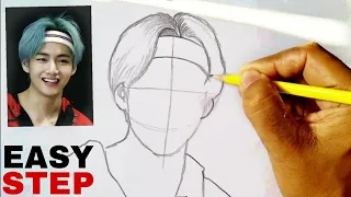 Download BTS V Kim Taehyung pencil drawing  // BTS army MP3