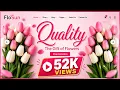 Create A Responsive E-Commerce Flower Shop Website Design Free Source Code