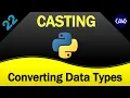 Use built-in functions to convert data to different types