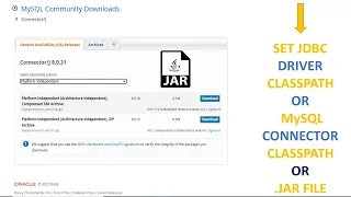 2023 How To Set JDBC Driver Classpath Set MySQL Connector Classpath Set Jar File Classpath