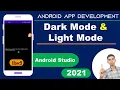 How to Implement Dark Mode Light Mode Theme in android studio in Hindi 2021 DarkMode edutika