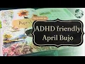 AD -Friendly April Bullet Journal Setup Every Spread for a Neurodivergent Brain
