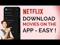 How to Download Movies on Netflix Netflix App