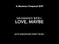 Download Lagu MeloMance - Love, Maybe (사랑인가 봐) - Alto Saxophone Sheet Music - A Business Proposal OST