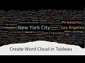 How to Create Word Cloud in Tableau Step By Step