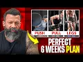 The Ultimate PUSH PULL LEGS Workout Split for Muscle Gain 6 Weeks Gym Plan