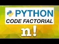 How to Code Factorial in Python using Recursion Python Programming Tutorial for Beginners