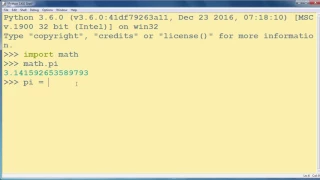 How to get and use PI constant in Python programming language