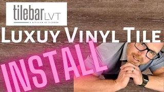 Luxury Vinyl Tile LVT installation