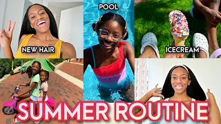Our Summer Routine! ☀️ School's *ALMOST* Out! + Summer Hair: Glueless Headband Wig ft. ELFIN HAIR