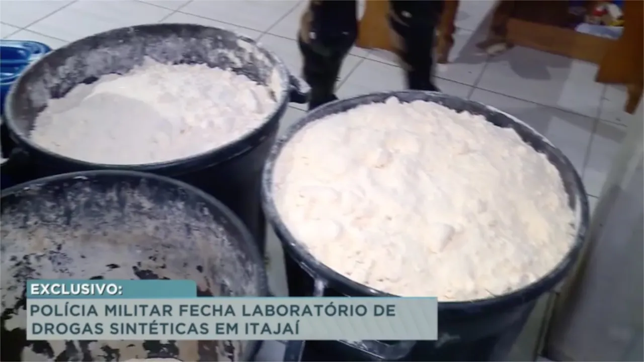 Polícia Militar fecha laboratório de drogas sintéticas em Itajaí