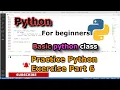 Practice Python Exercise Part 6 and Challenge with Solution Python for Beginners