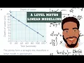 A Level Maths Linear Modelling Edexcel Year 12 MathsWit an