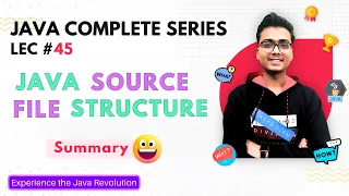 Java Source File Structure Summary Java OOPS Java Tutorial