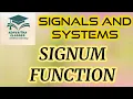Signals and Systems Signum Function ECE GATE IES UGCNET Adhvaitha Classes