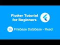 Flutter Tutorial for Beginners 26 Firebase Database Read