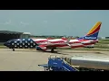 Southwest FreedomOne takeoff from Tulsa with the 138FW