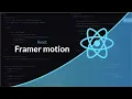 Apprendre React Animer avec framer motion