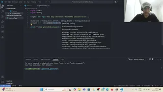 Random Password Generator in Python using WSL and VS CODE