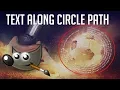 How to Type Text Around in a Circle Path in Under 5 Minutes GIMP Tutorial
