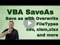 Conquering SaveAs in VBA - Saving in Multiple File Formats