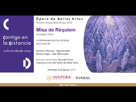 Misa de Ru00e9quiem, de Giuseppe Verdi / u00d3pera de Bellas Artes / INBAL / Mu00e9xico