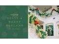 How to make an oversized paper holly and berry garland