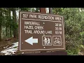 Hiking in Pollock Pines, Ca in December. Waterfall Trail in the Snow