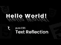 Create a Stunning CSS Text Reflection Effect CSS Text Effects HTML CSS Tutorial