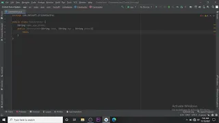 How to create a Constructor in Android studio