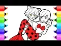 Miraculous Ladybug Coloring Pages Mermaid How to Draw and Color Ladybug Sereia Mermaid Cat Noir