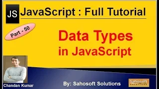 Data Types in JavaScript JavaScript Full Tutorial in Hindi