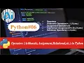 Python Operators 01 AI course Arithmetic Assignment Relational Operators in Python