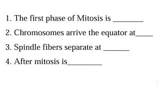 Watch this after Studying MITOSIS 30 Questions and Answers