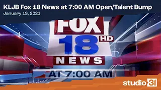 KLJB Fox 18 News at 7 00 AM Bump 2021