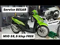 Lagu Service besar mio spek 58,5 klep lebar 28/24