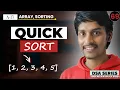 Quick Sort Sorting Algorithm DSA Series by Hindi Medium Waala Banda