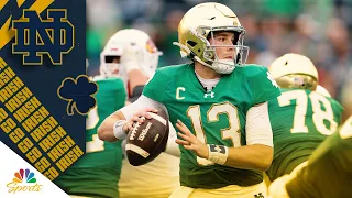 Riley Leonard tallies three TDs in Notre Dame s win vs Louisville CFB HIGHLIGHTS NBC Sports