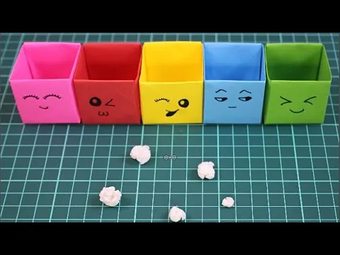 Download MP3 Cara Membuat Kotak Lucu Serbaguna Dari Kertas - Kerajinan Origami